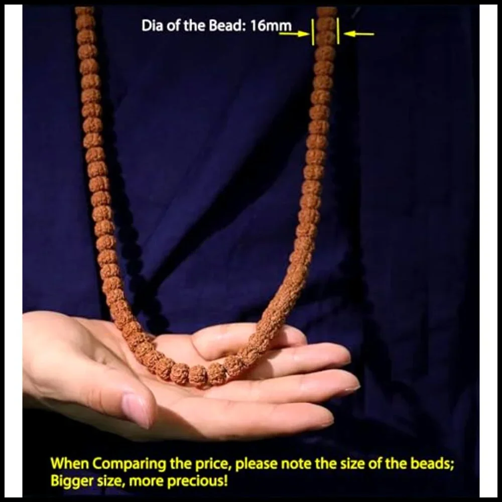 Rudraksha Prayer Beads Necklace Bracelet Meditation Yoga Spiritual Unisex